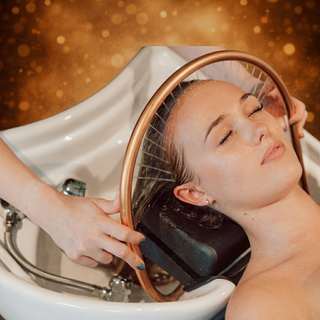 Head spa ritual at ZK Beauty Salon Spa